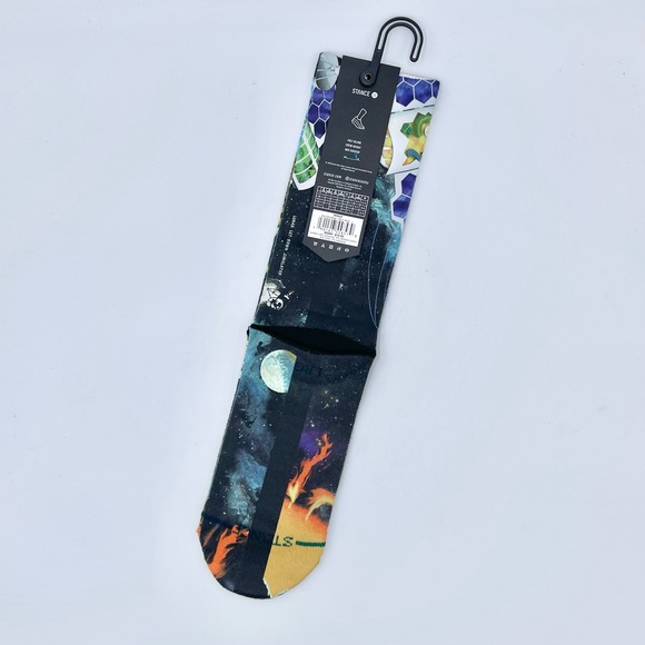 NEW Stance x Beastie Boys Intergalactic Graphic Crew Socks Men’s Large (9-13) - Picture 6 of 7